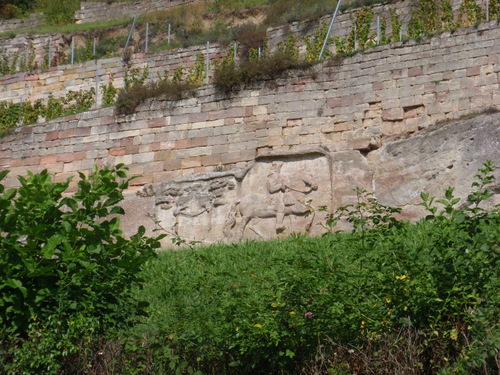 Stone Carving (a man on a horse).